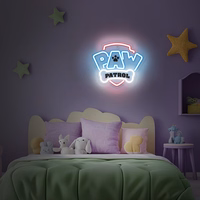 Hanging neon LED Paw Patrol on plexiglass - Logo OW-130146