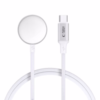 Tech-Protect UltraBoost USB-C indukcinis įkroviklis Apple Watch 1m - baltas