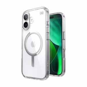 Speck Presidio Perfect Clear MagSafe - iPhone 17 dėklas (Clear / sidabrinis)