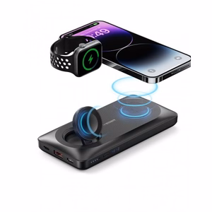 Išorinė baterija Veger W1156 juoda 10000mAh (belaidis įkrovimas 15W / PD 22.5W / QC3.0)