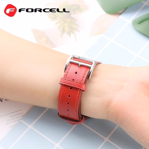 FORCELL F-DESIGN FA20 ekologiškos odos dirželis APPLE laikrodžiui 42 / 44 / 45 / 49 mm juodas