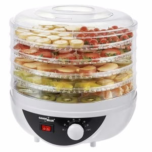 GreenBlue GB195 – maisto džiovyklė su 5 padėklais, 250 W