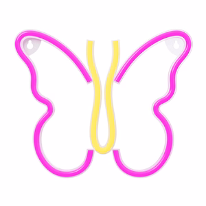 Neon LED Light BUTTERFLY rožinis NNE03 Neolia