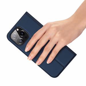 Dux Ducis Skin Pro dėklas telefonui atverčiamas dangtelis iPhone 14 Pro mėlynas