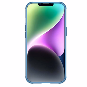 Nillkin CamShield Pro dėklas iPhone 14 Plus šarvuotas dėklas su kameros apsauga mėlynas