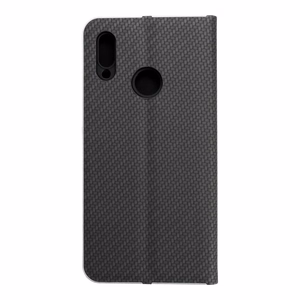Dėklas telefonui (m) - LUNA Book Carbon HUAWEI P Smart 2019 juodas