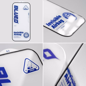 LCD apsauginis stikliukas 5D Mr. Monkey Glass (Airbag Anti-Broken) Apple iPhone 14 Pro Max juodas