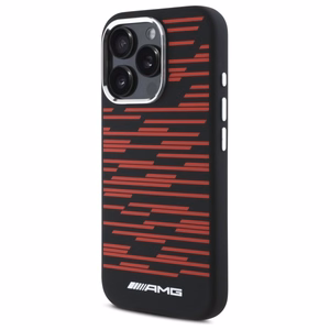 AMG silikoninis grafikos magnetinis dėklas iPhone 16 Pro - juodas