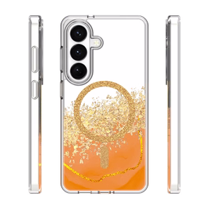 Epoxy Mag dėklas skirtas Samsung Galaxy S24 / S25 oranžinis