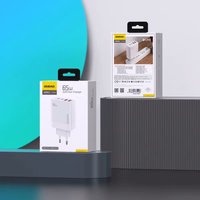 Įkroviklis Dudao "A65EU" baltas 65W (2xPD-C / 2xQC3.0)