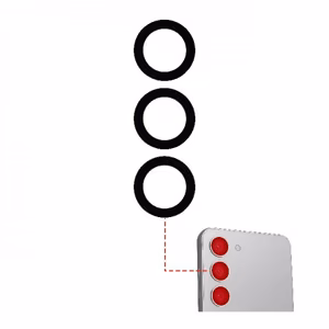 Galinės kameros lęšis suderinamas su Samsung S911 S23 (S916 S23 Plus) galinės kameros lęšis (3 vnt.)