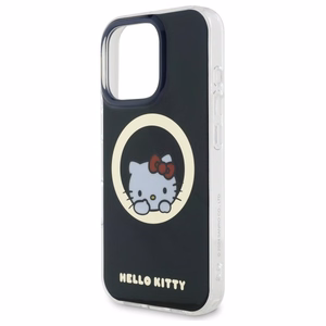 Hello Kitty IML Saldus kačiukas magnetinis iPhone 16 Pro dėklas - juodas