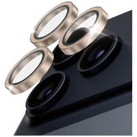 PanzerGlass Hoops Glitter Tempered Glass Lens Apsauginis stiklas skirtas iPhone 17 Pro / 17 Pro Max / 16 Pro / 16 Pro Max - auksinis