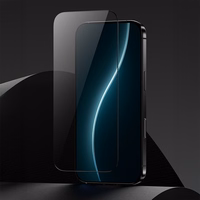 Benks Apsauginis stiklas Glass Warrior Safyro danga skirta iPhone 17/16 Pro - juodas