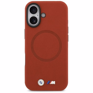 BMW M FW metalinis logotipas MagSafe dėklas iPhone 17 - Raudonas