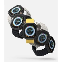 Ringke Slim 2 rinkinys Dėklas Apple Watch Ultra 1/2 (49mm) - skaidrus ir matinė juoda