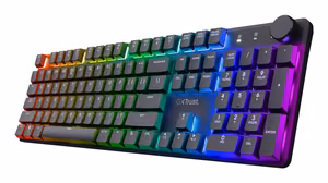 Trust GXT 868 Torix klaviatūra Žaidimams USB + RF Wireless + Bluetooth QWERTY Anglų (JAV) Juoda