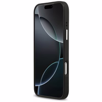 Guess Grained Big 4G Classic Logo dėklas telefonui iPhone 17 Pro Max - juodas