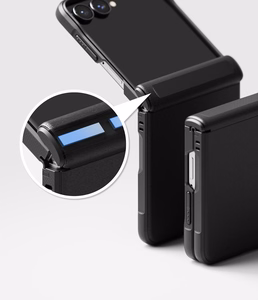 Ringke Onyx Flap MagSafe dėklas, skirtas Samsung Galaxy Z Flip 8 – juodas