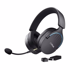 Trust GXT 491 Fayzo Игровая гарнитура проводная и беспроводная USB Type-C Bluetooth чёрная