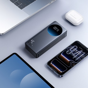 Joyroom JR-PBF02 Pro 20000mAh 45W išorinė baterija su skaitmeniniu ekranu 2x USB-A 2x USB-C juoda