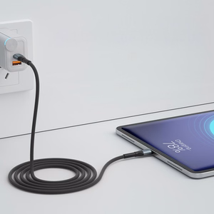 3mk Hyper Cable N-SERIES USB-C / USB-C 2m 20V/5A 100W laidas - juodas