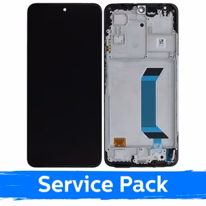 LCD ekranas suderinamas su Xiaomi Redmi Note 12 4G juodas su rėmeliu (Service Pack)