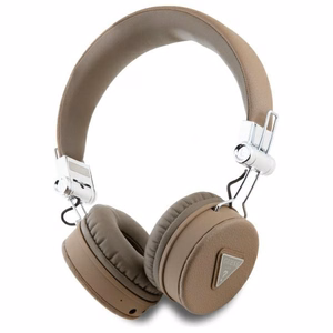 Guess Bluetooth ENC GUBH70PGTSPSW rudos grūdėtos klasikinės apvalios formos ausinės