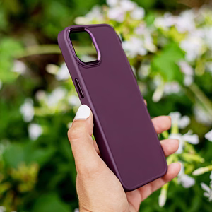 Satino dėklas telefonui Samsung Galaxy S24 Plus bordo