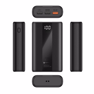 Išorinė baterija Forcell F-Energy Energo P20K2 QC3.0 PD 3A 22,5W 20000 mAh juoda
