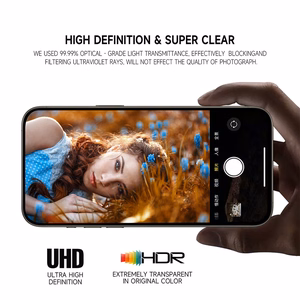 Grūdintas stiklas Tel Protect 3D objektyvo apsaugai ant kameros iPhone 16 Pro/16 Pro Max juodi (lęšiai 3 vnt.)