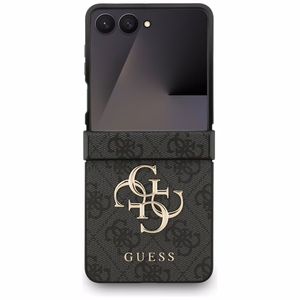 Guess Big 4G Logo Classic Logo dėklas telefonui Samsung Galaxy Z Flip 7 - juodas