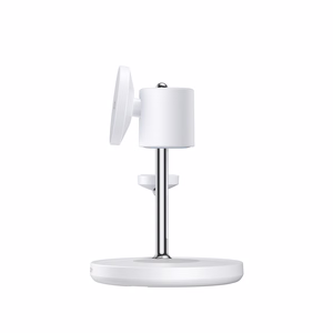 Joyroom JR-W23 Qi2 4-in-1 stalinis įkroviklis su integruota induktyvia nakties lempa - baltas