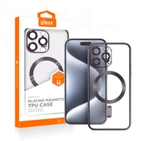 Vmax Elektrolizės Mag TPU dėklas iPhone 15 Plus 6,7" violetinis