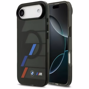 BMW M IML Metal Buttons Tricolor Lines MagSafe Чехол для iPhone Air - чёрный