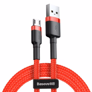 USB Laidas Baseus Cafule raudonas Micro USB 200cm