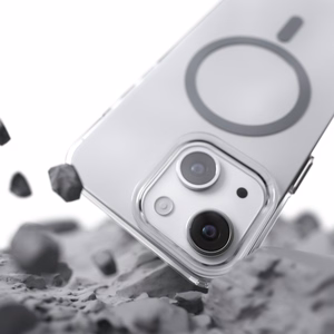 Etteri Spalvotas Magnetinis dėklas telefonui iPhone 15 6,1" pilkas
