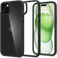 Spigen Ultra Hybrid iPhone 15 Plus dėklas - matinė juoda