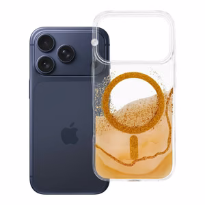 Case for iPhone 17 Pro / 18 Pro (low camera edge) Golden compatible with MagSafe gold