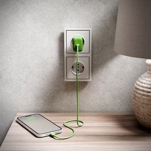 Puro ICON USB-C - USB-C laidas 1.5m - žalias