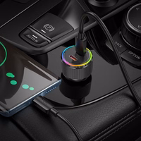 Automobilinis įkroviklis Hoco 2 x USB C QC PD 50W NZ14B juodas