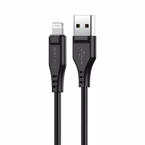 Acefast кабель MFI USB - Lightning 1.2m, 2.4A чёрный (C3-02 black)