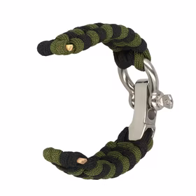 Universalus nailono dirželis 22mm dizainas 1 žalia-juoda