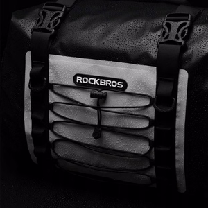 Rockbros AS-010BGR vandeniui atsparus motociklo krepšys, pilkas