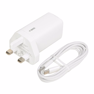 iBOX C-65 baltas, GaN 65W universalus pakrovėjas JK kištukas