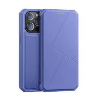 DUX DUCIS Skin X knygos stiliaus dėklas telefonui iPhone 13 Pro (m) - mėlynas (m)