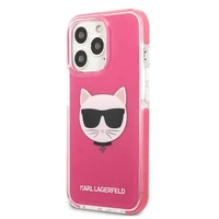 KARL LAGERFELD KLHCP13LTPECPI IPHONE 13 PRO / 13 6.1 "DĖKLAS FUCHSIA / FUSCHIA CHOUPETTE HEAD