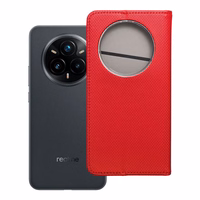 SMART CASE knygos dėklas REALME 14 PRO PLUS raudonas