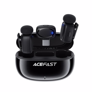 Acefast R2 Wireless Lavalier Microphones - Black