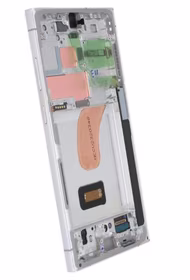 Ekranas Samsung S918 S23 Ultra 5G su lietimui jautriu stikliuku ir rėmeliu Sky Blue/Lime originalus (service pack)